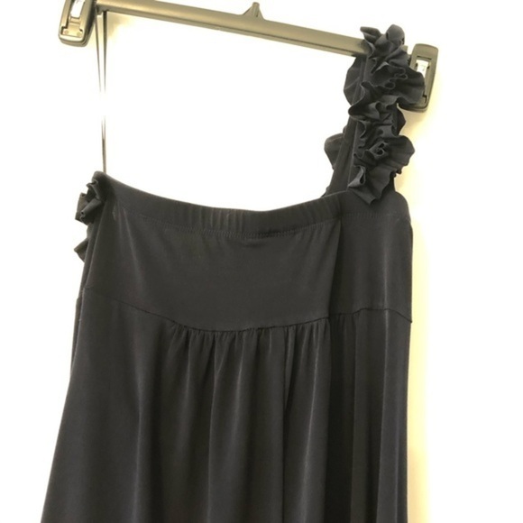 Enfocus Studio Navy One Shoulder Cocktail Dress - Picture 6 of 11
